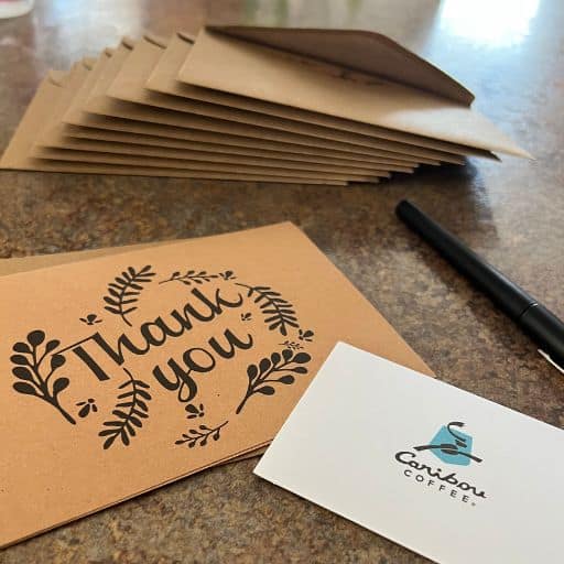 Sending thank you notes regularly is an incredible habit to improve mental health.