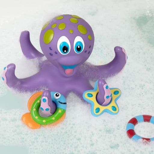 The Purple Octopus is a great mold-free bath toy for younger kids
